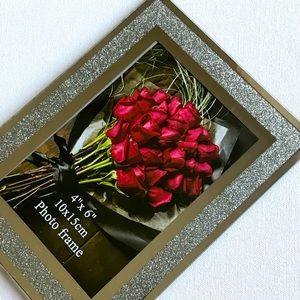 4”x6” Set of two Glass Silver finish Picture frames